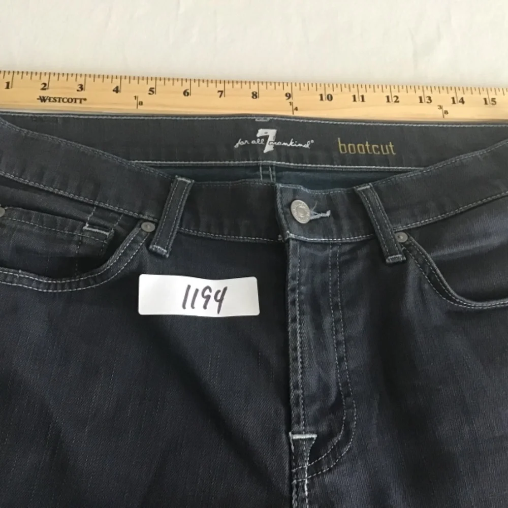 7 For All Man Kind Men’s Bootcut Jeans size 33 Like new - Picture 11 of 16